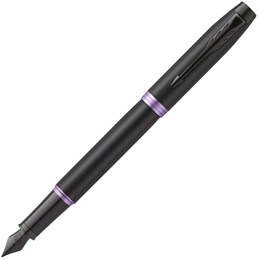 Ручка перьевая Parker IM Vibrant Rings F315, Amethyst Purple PVD (Перо M)