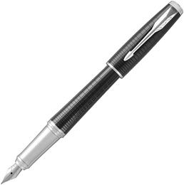 Ручка перьевая Parker Urban Premium F312, Ebony Metal CT (Перо F)